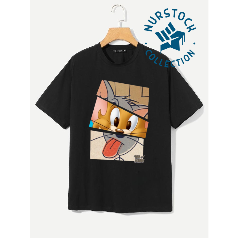 KAOS TOM & JERRY - TSHIRT KAOS TOM & JERRY - KAOS JERRY - PREMIUM CATTON COMBAD 30s