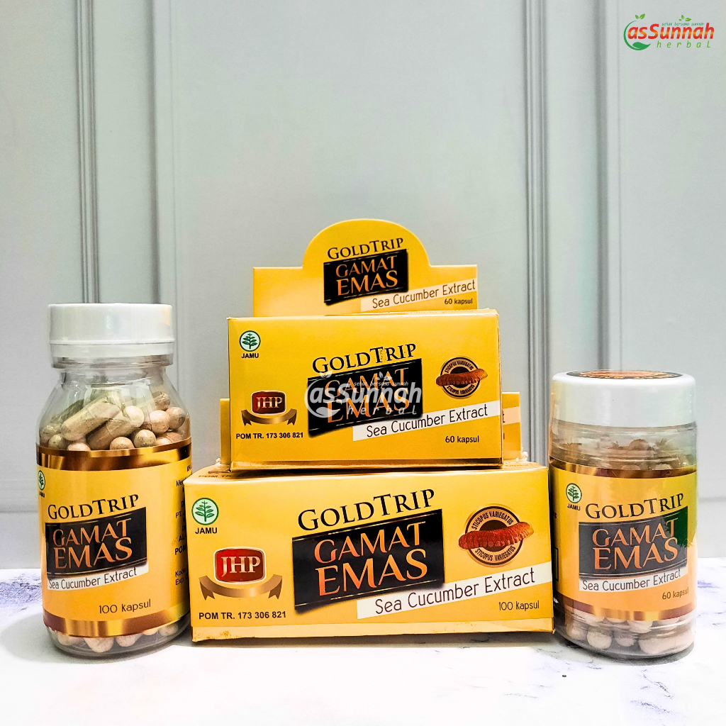 GAMAT EMAS GOLDTRIP 100 DAN 60 KAPSUL