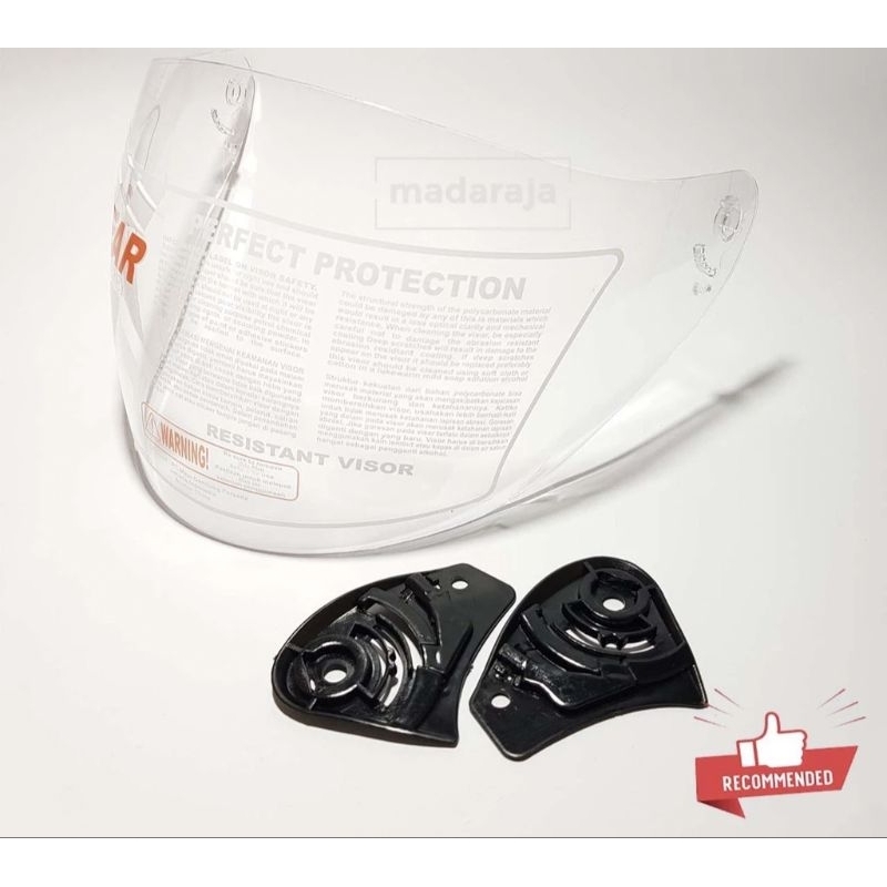 VISOR/KACA CENTRO KYT /INK SILVER,PELANGI HITAM CLEAR