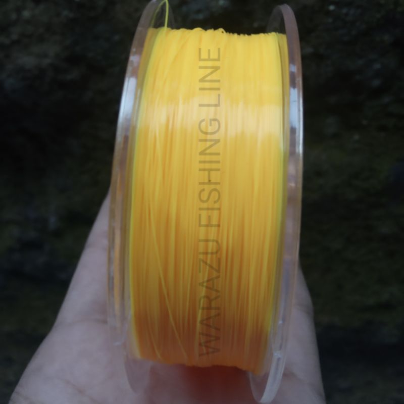 RK SENAR PANCING WARAZU FISHING LINE 100M KUNING PEPAYA KUAT ANTI KRITING ELASTIS MUDAH TENGGELAM