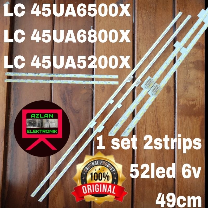 BACKLIGHT LED TV SHARP 45" LC 45UA6500X 45UA6800X 52LED 6V 49CM