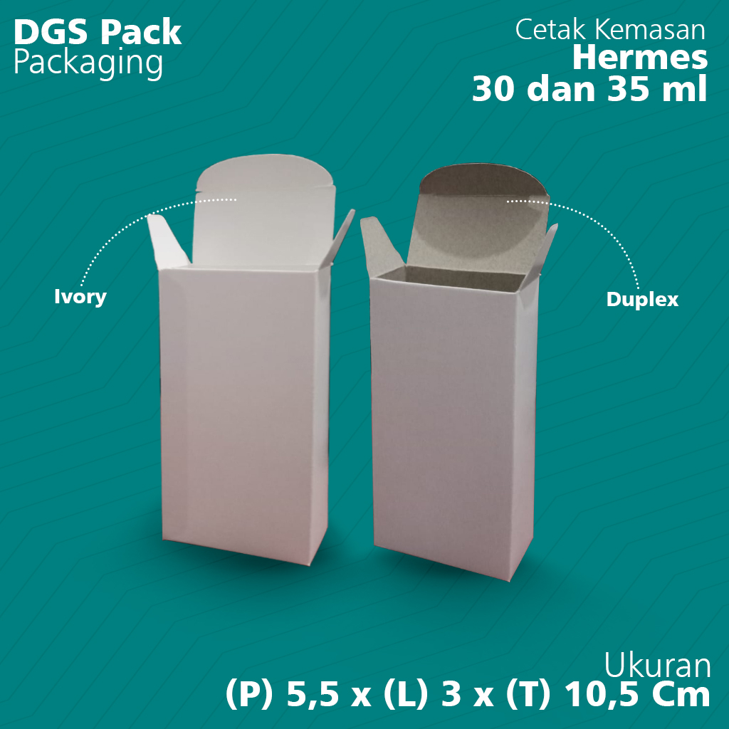 

Box Botol HERMES / Kemasan Botol Hermes / Box 5,5 x 3 x 10,5 Cm POLOS