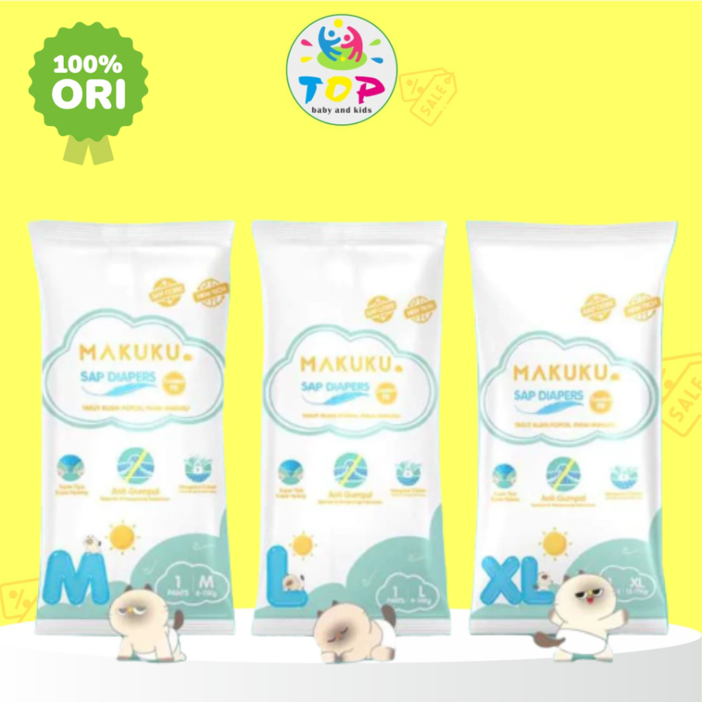 MAKUKU AIR DIAPERS FIT PANTS RENCENG