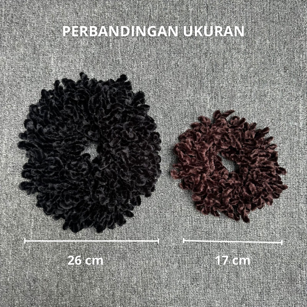 Ayasha Hijab - Scrunchie Cepol Hijab Ikat Rambut Ubur-ubur Jumbo Anti Pusing Diamond