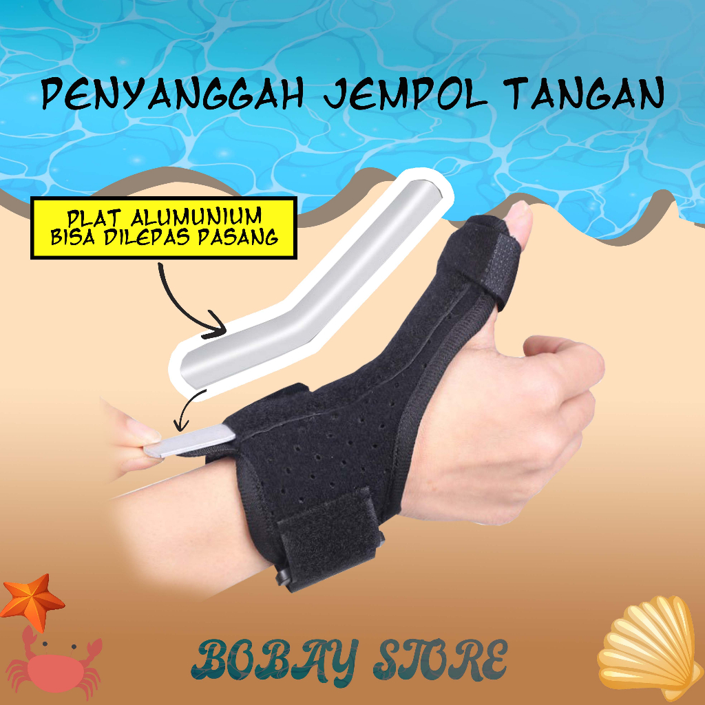 Penyangga Cidera Jari Tangan Jempol Radang Sendi Keseleo Patah Tulang