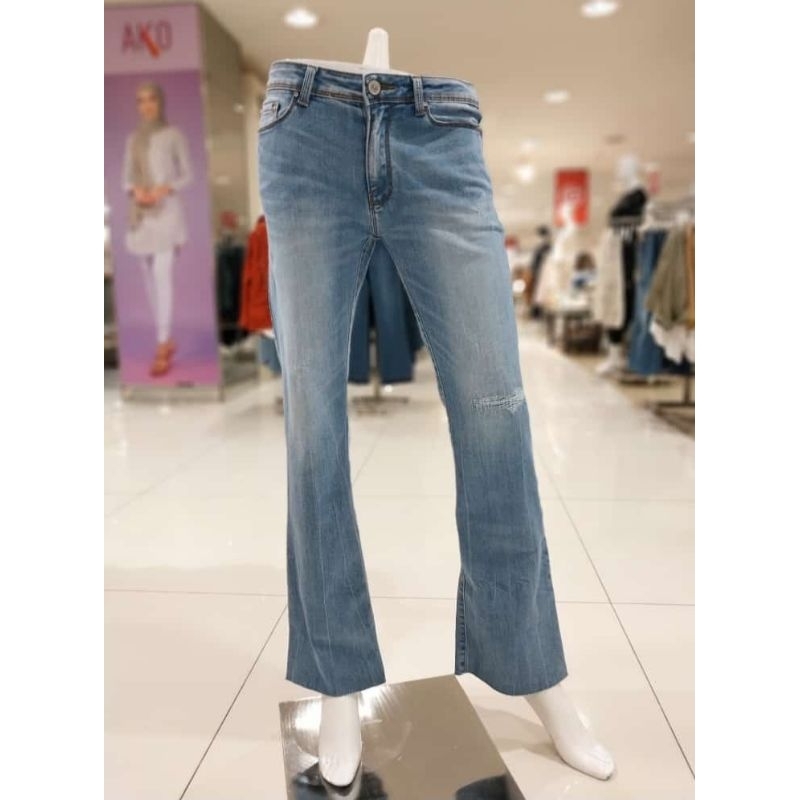 celana jeans wanita model bootcut Ako jeans original
