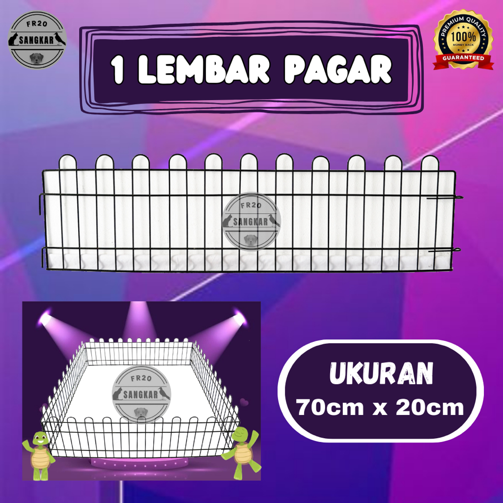 KANDANG PAGAR KURA-KURA 1 LEMBAR/ KANDANG PENGHALANG/ KANDANG TORTOISE SULCATA