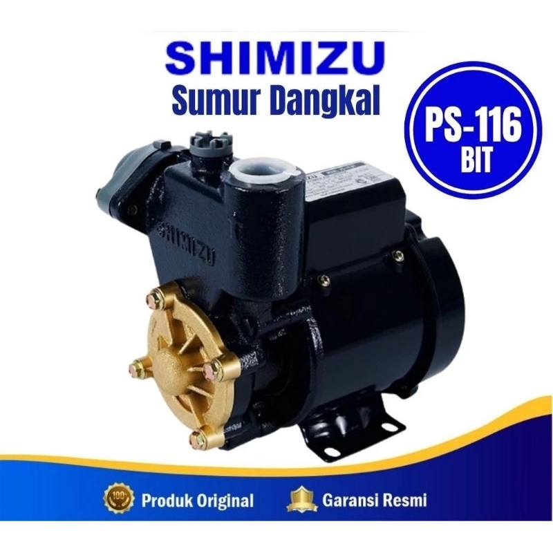 SHIMIZU PS-116 BIT / Pompa Air / Pompa Air Shimizu / Penyedot Air / Pompa / Air / Shimizu