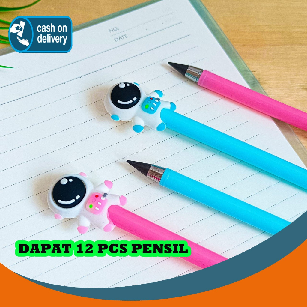 

Selusin pensil graphite infinite Astronot isi 12 PCS pencil robot anti patah alat-alat sekolah aesthetic termurah bagus lucu imut COD