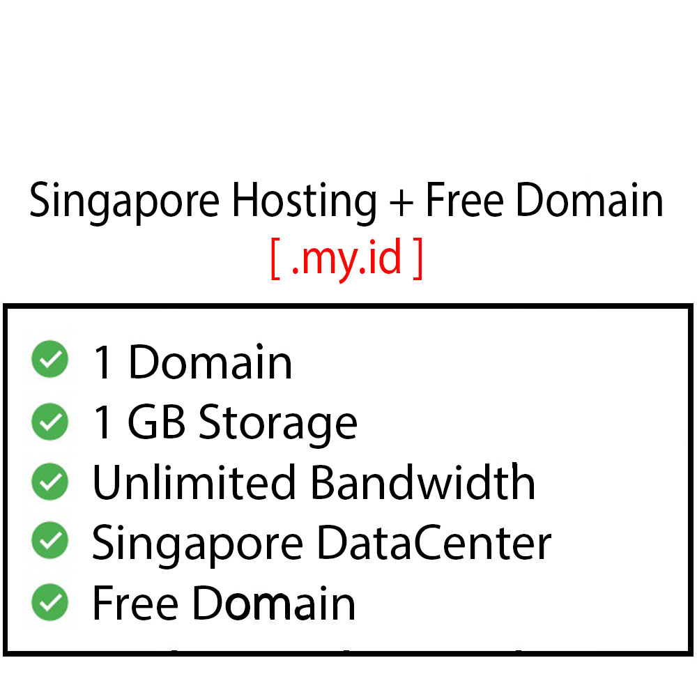 SINGAPORE HOSTING + FREE DOMAIN PERTAHUN