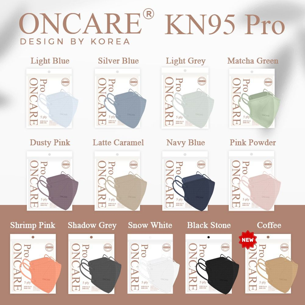 ONCARE KN95 PRO Masker Korea5 PLY Earloop  Pokana Dewasa isi 10Pcs