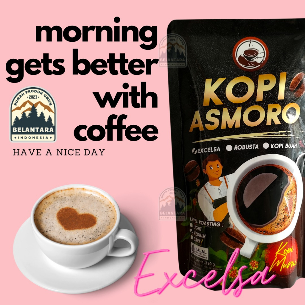 

Kopi Excelsa Murni ASMORO netto 100 gram