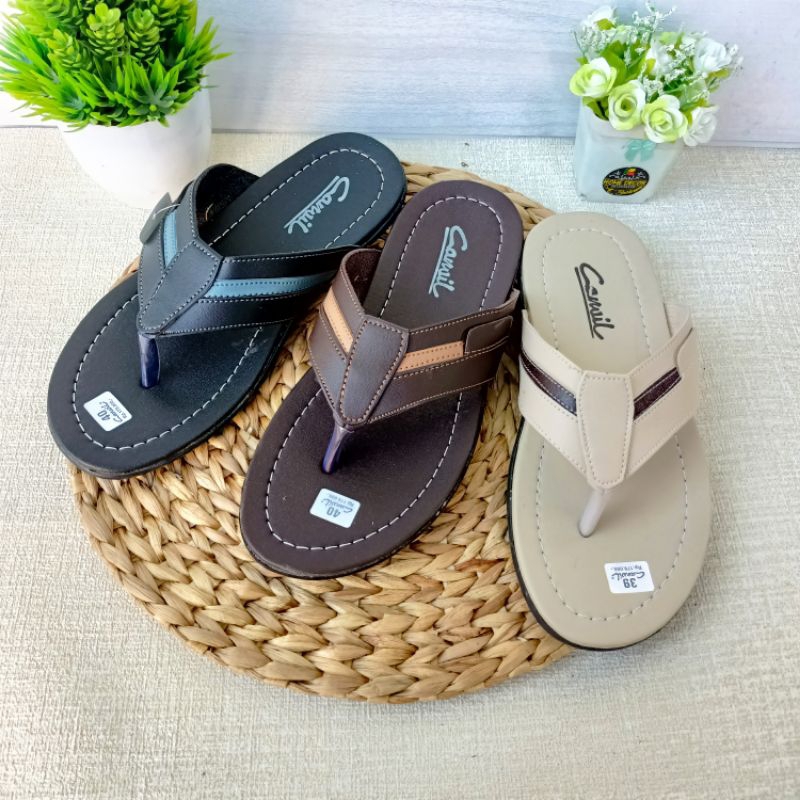 Sandal pria jepit Sandal jepit distro dewasa elegan simpel