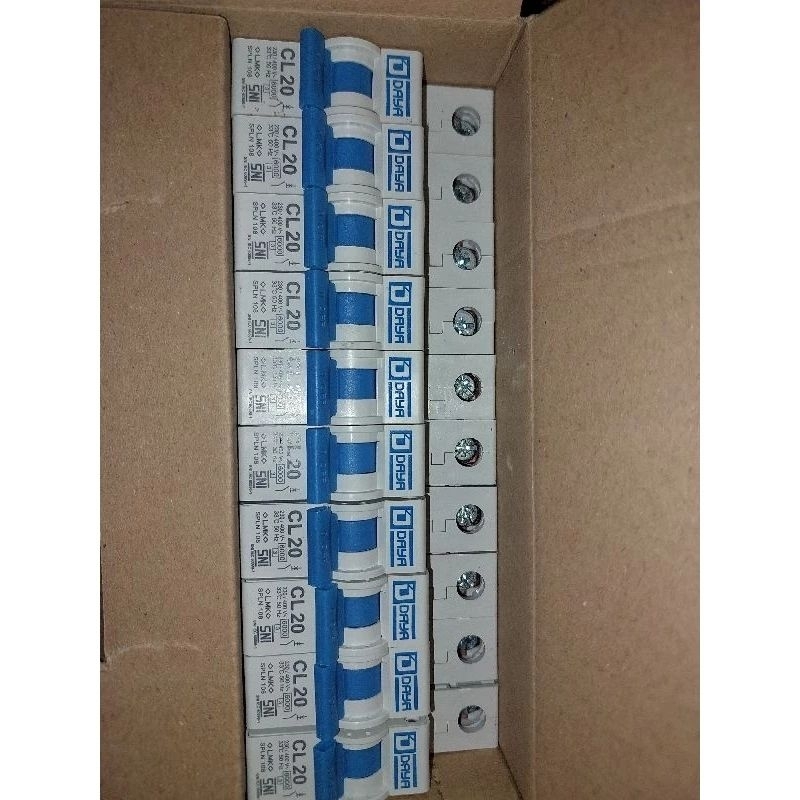 PAKET isi 10pcs MCB SR- 16V , 4V 2V Lengkap untuk listrik 450watt-3000watt