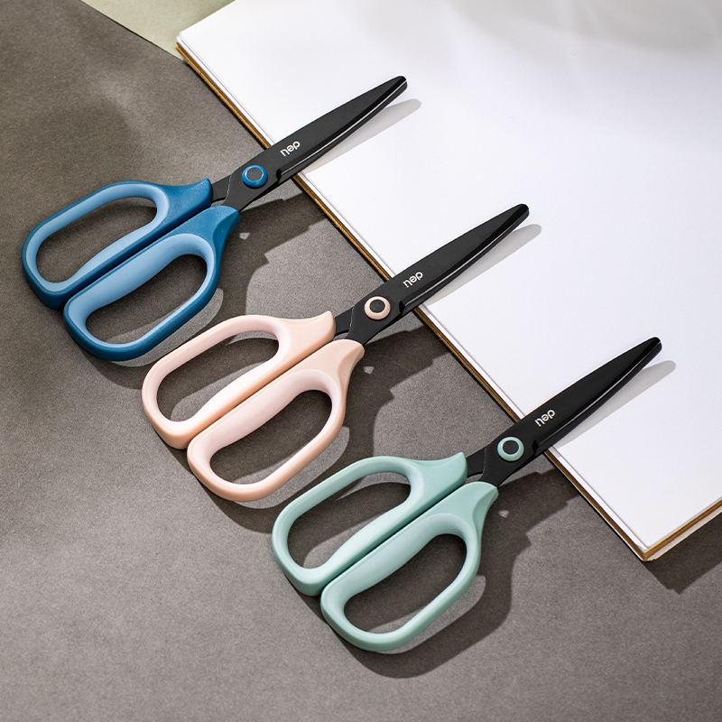 

Deli Gunting Kertas / Scissor Anti Karat Handle Lembut EZ507