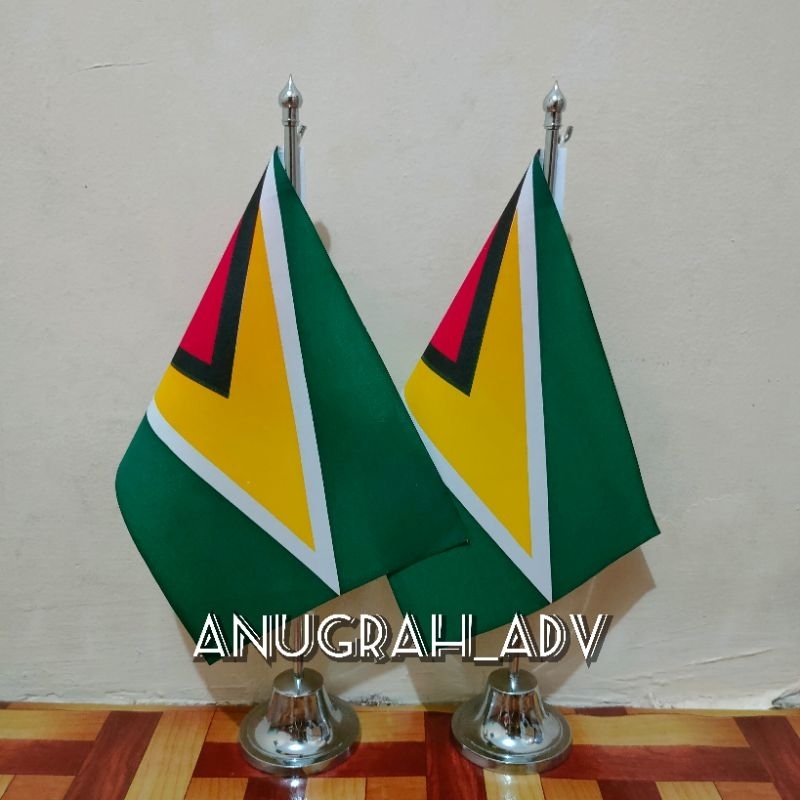 

tiang kayu bendera meja GUYANA