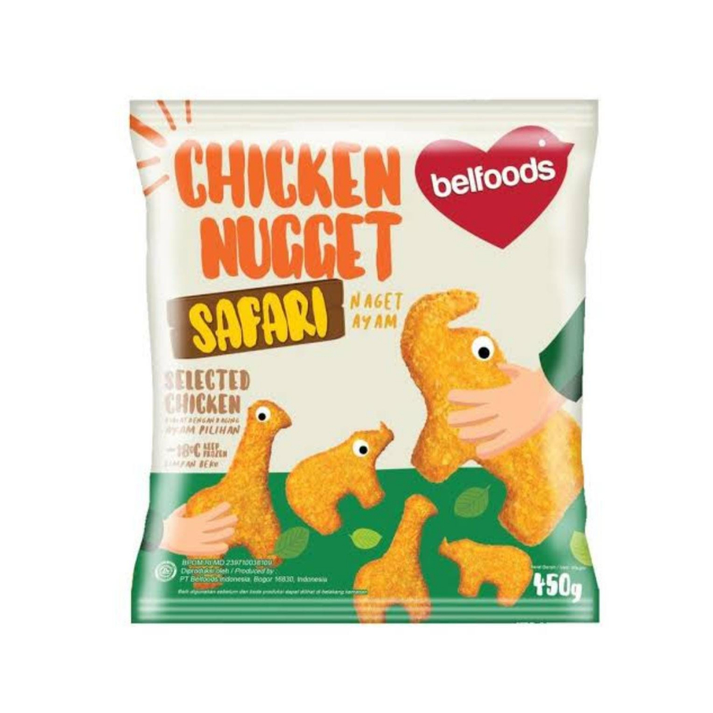 

BELFOODS NUGET AYAM SAFARI 450GR