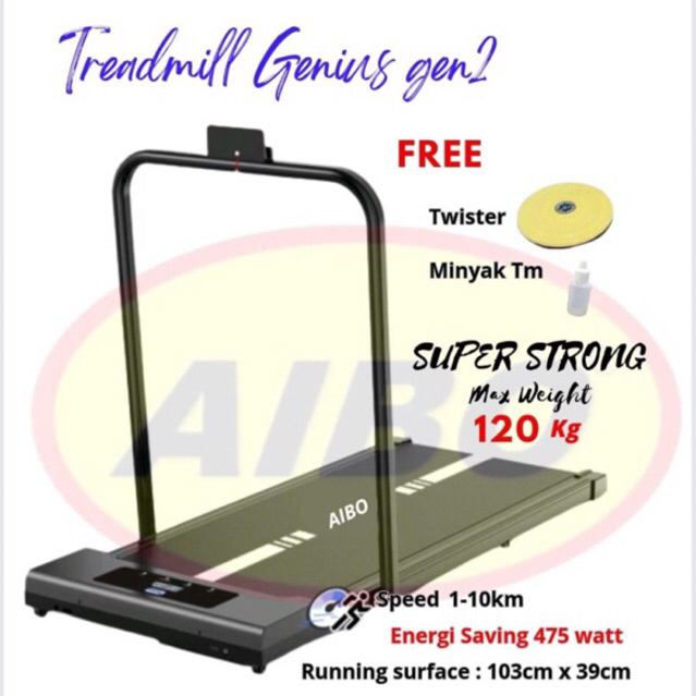 LYSTORE8 BANJARMASIN/ Treadmill Genius Gen2/ Alat olahraga/ Alat fitness/ FREE Bonus/ Minyak Tm/ Twi