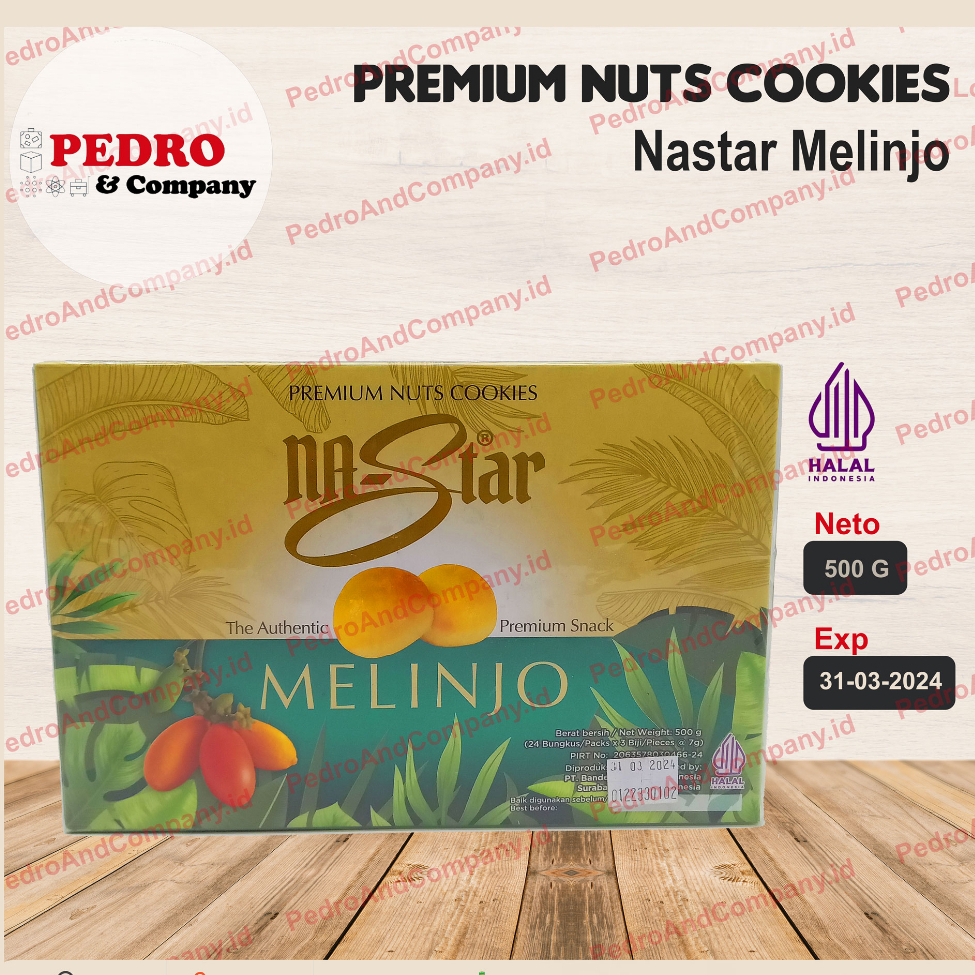 

Nastar MELINJO premium nuts cookies 500 gram premium snack