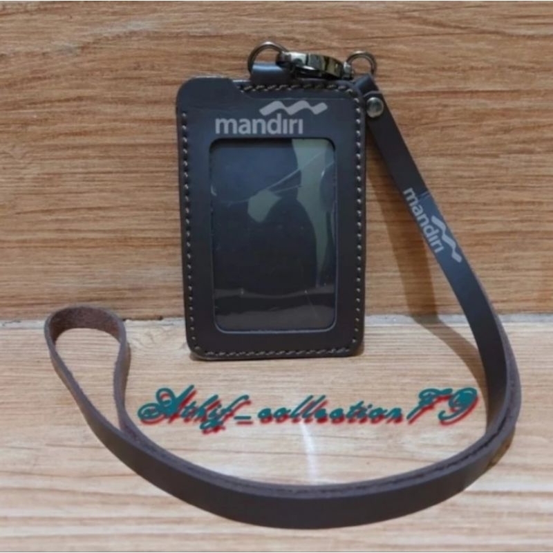 

HOLDER KALUNG ID CARD LOGO BNK MANDIRI COKLAT BEST QUALITY PREMIUM