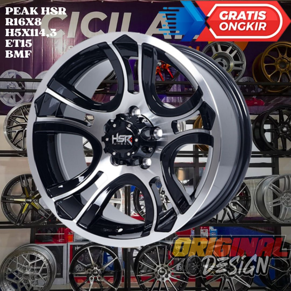 Velg Mobil Kuda , Rush , Escape , Xtrail , HSR PEAK Ring 16 R16 LEBAR 8