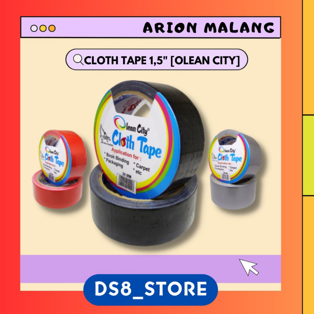 

Lakban / Cloth tape / Linen Tape 1,5 Inchi OLEANCITY