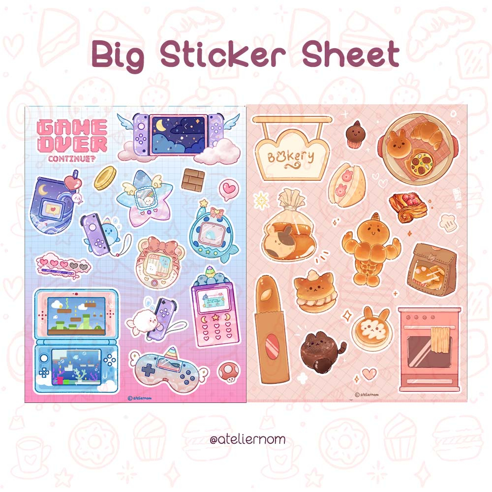 

ATELIERNOM Sticker Sheet / Stiker Kiss Cut