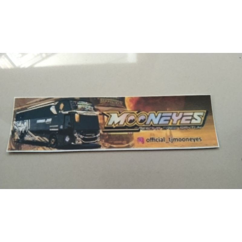 stiker bus telolet Mooneyes asli Anti Air 10pcs