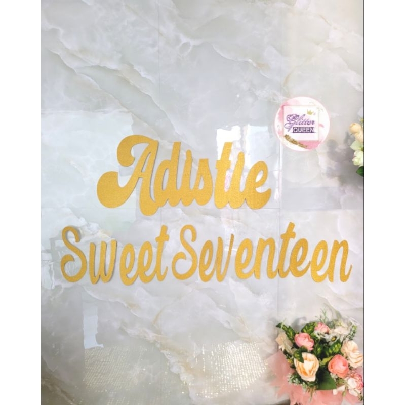 (1hari jadi) Banner custom DIHITUNG PER HURUF backdrop ulang tahun syukuran farewell enggament tunan