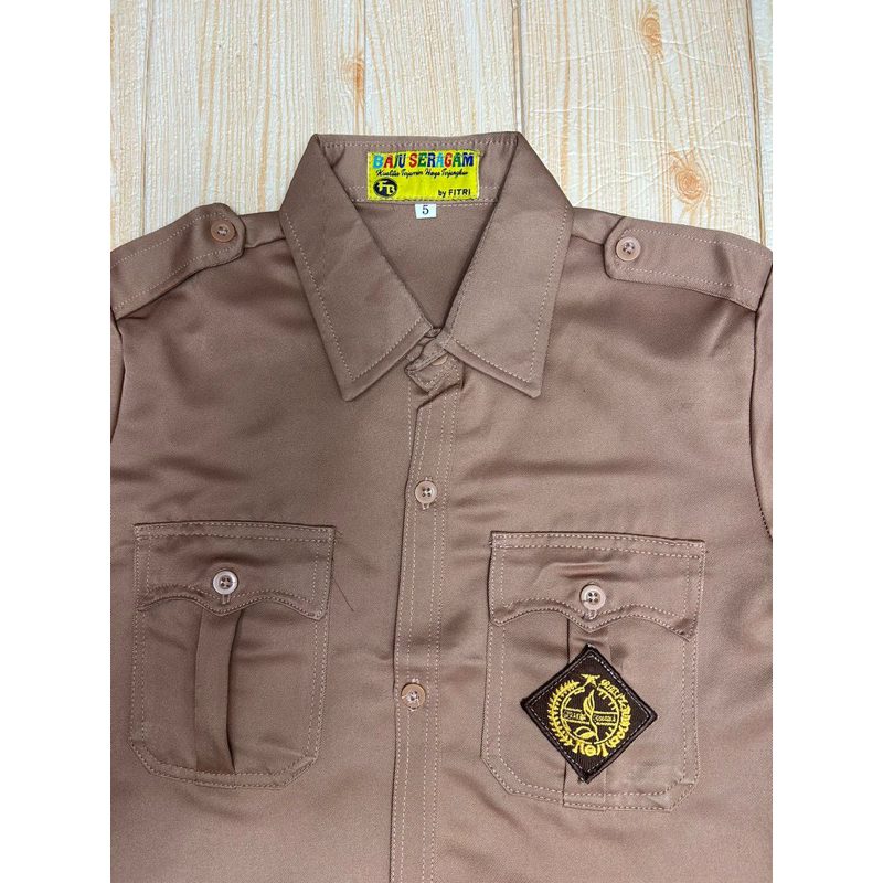 JV0L BAJU PENGGALANG PANJANG/ BAJU ATASAN PRAMUKA PANJANG UNTUK SD, SMP & SMA