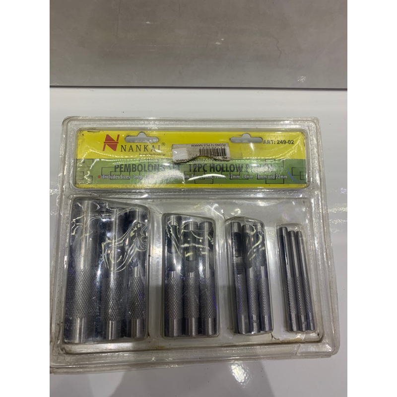 

PLONG SET 12PCS NANKAI/PEMBOLONG HOLLOW PUNCH