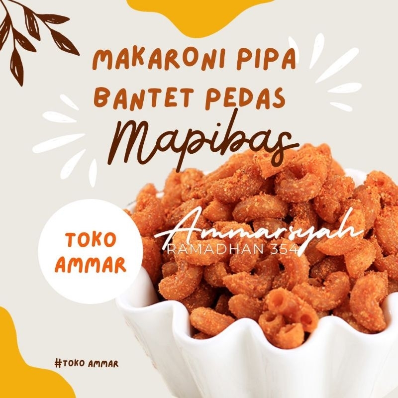 

Makaroni Pipa Bantat Pedas Manis (500gram) 1/2 Kg,Camilan makaroni pedas manis
