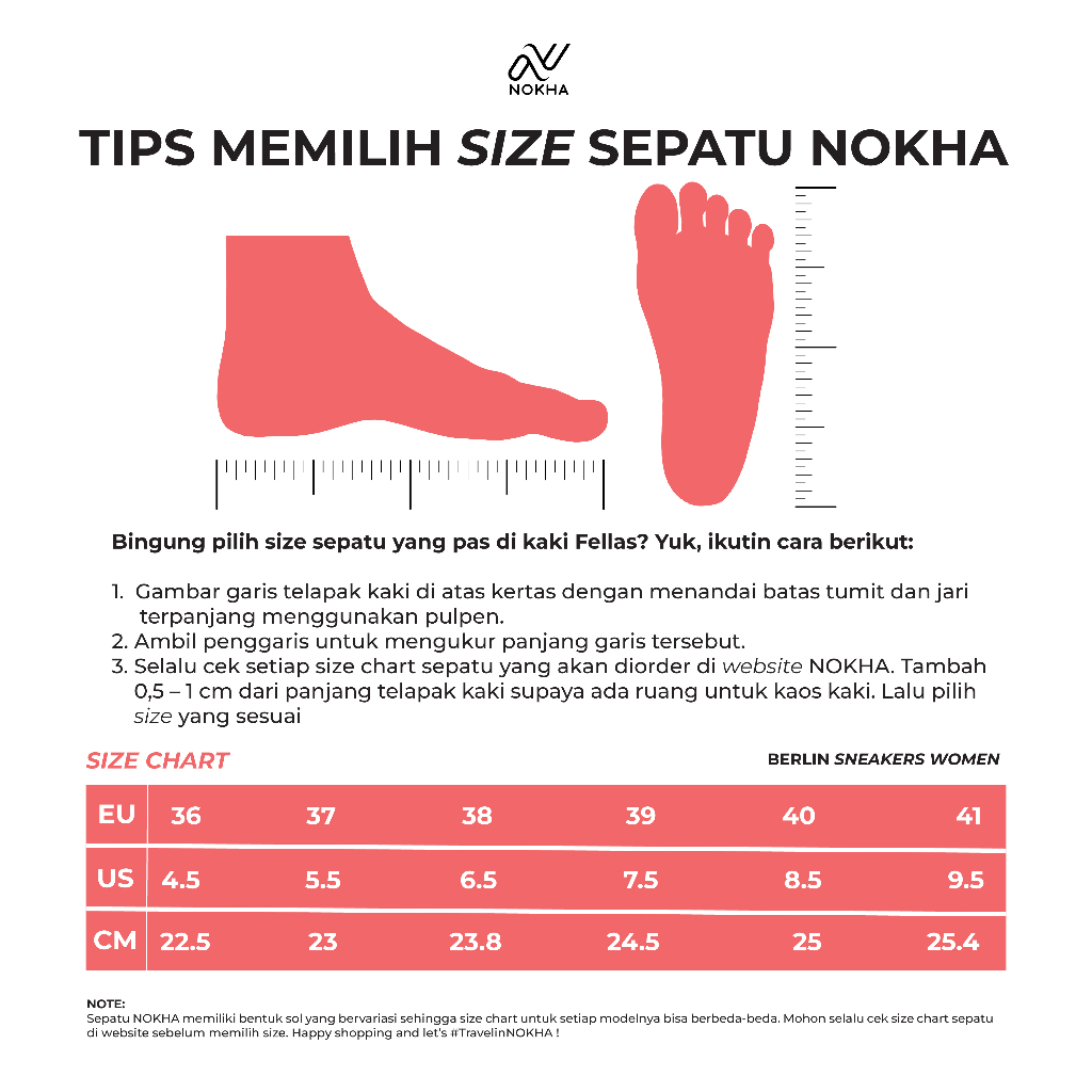 Nokha Sepatu Sneakers Berlin Monday Wanita