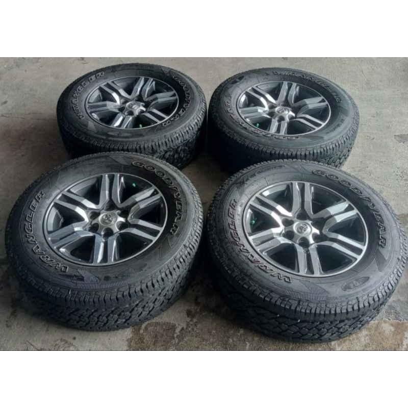 Velg Mobil Ori Copotan Toyota Fortuner Ring 17 Pcd 6x139,7÷Ban GY 265 65 R17 Buat Hilux Prado