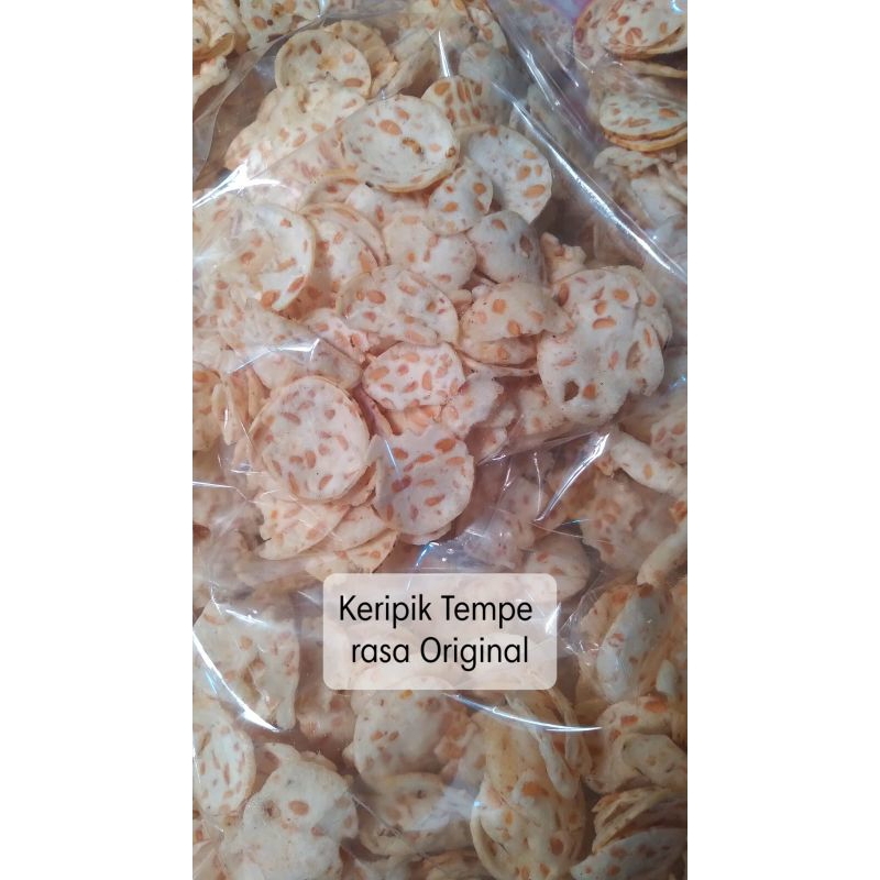 

keripik tempe organik rasa original snack tempe cemilan sehat