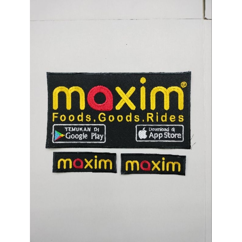 Emblem maxim Bordir premium/Logo maxim