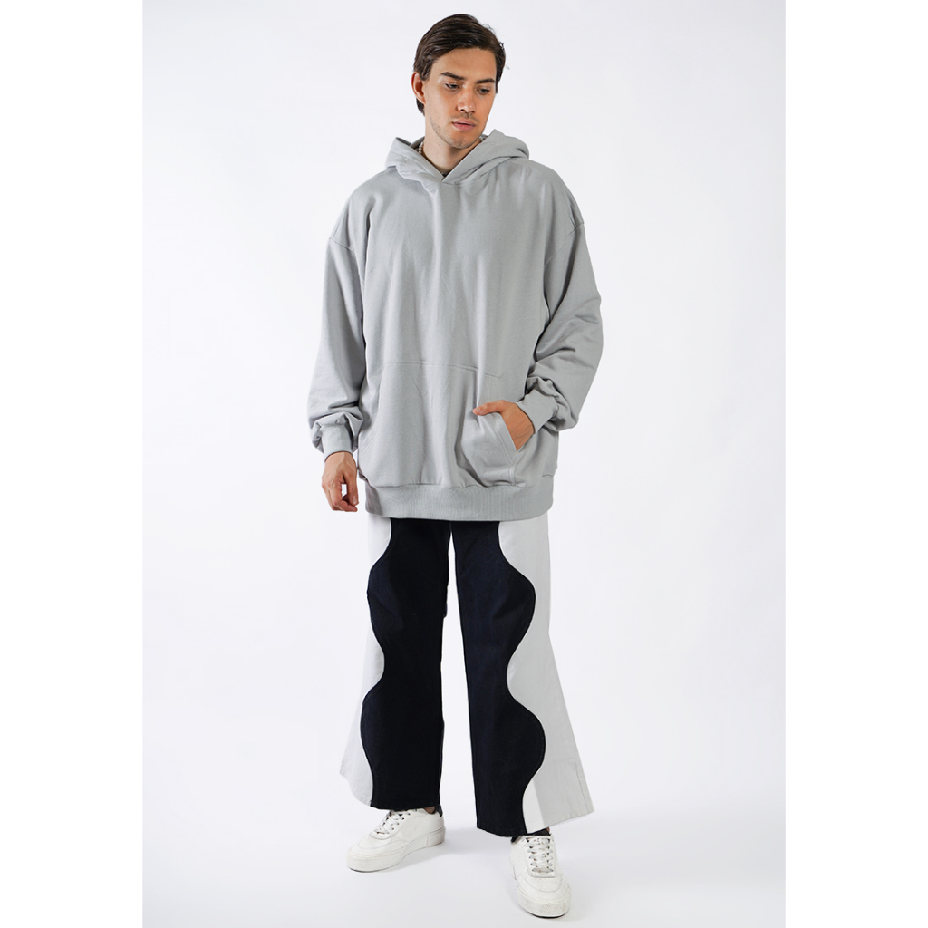 OCWA OVERSIZED JORDAN HOODIE SILVER GREY
