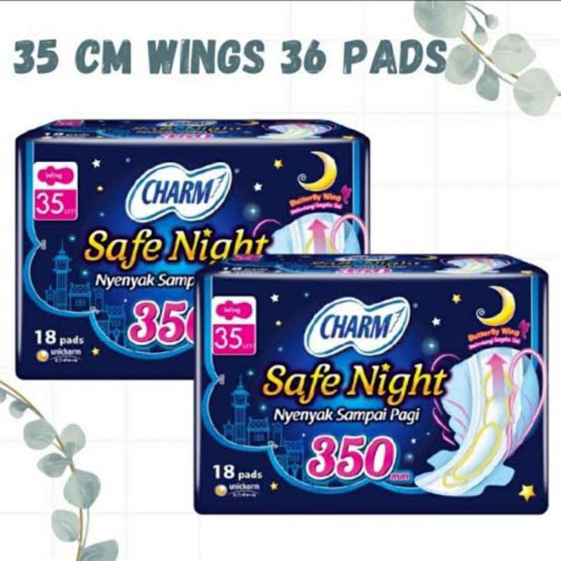 Charm Safe night 35cm 18 pads