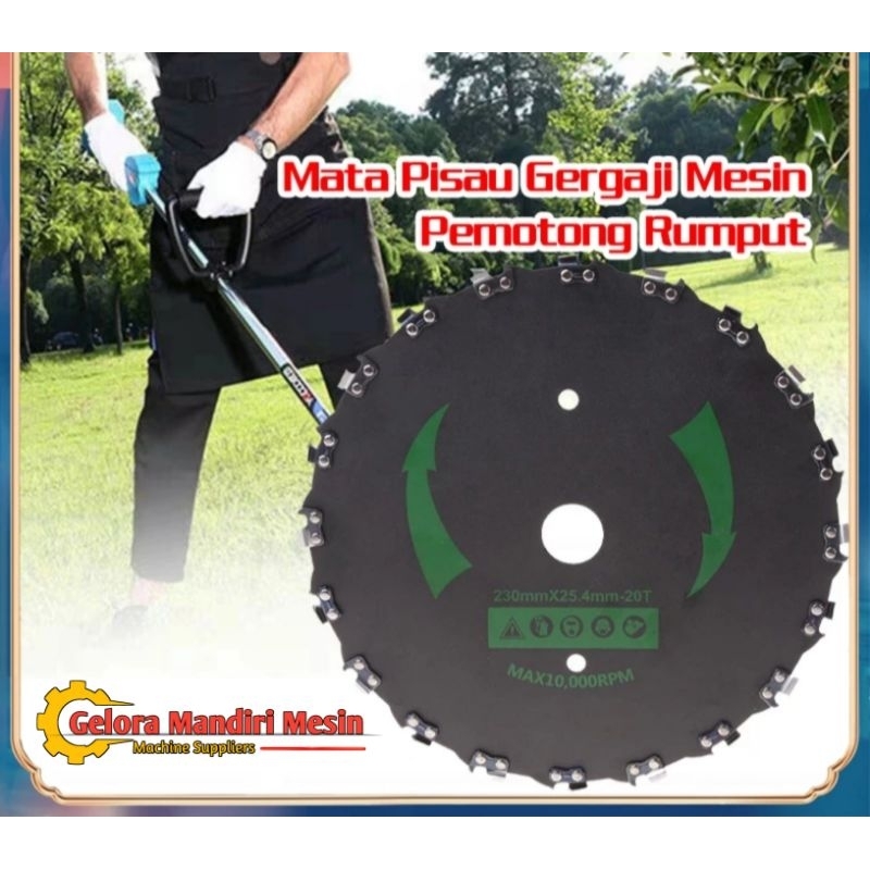 Mata Pisau Potong Rumput Chainsaw Pemotong Kayu