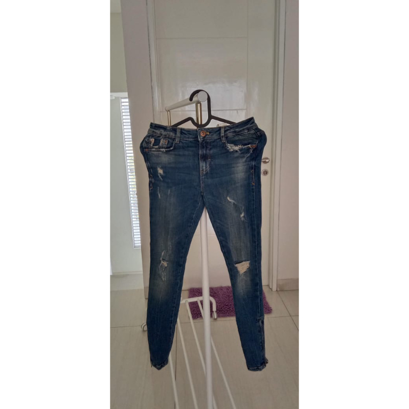 preloved zara jeans denim