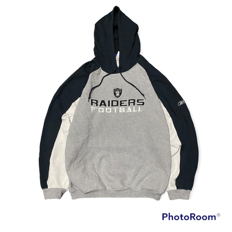 hoodie reebok raiders 3 tone vintage second original