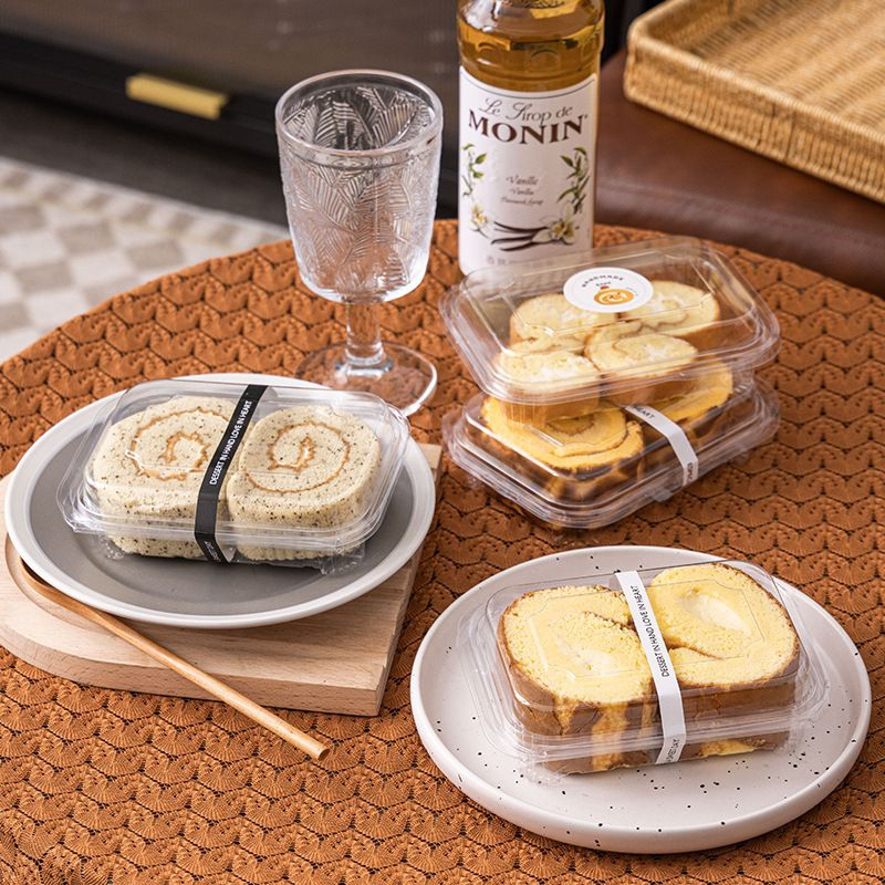 10pcs PREMIUM Tray Mika / Mika Bolgul / Mika Box Kue Potong / Box Slice Cake Dessert