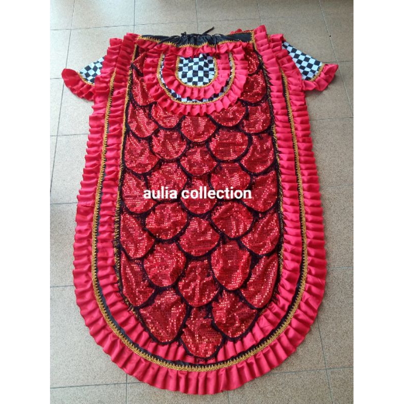 kemul/selimut barongan motif sisik ukuran dewasa