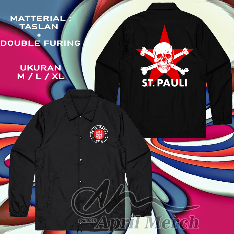 jaket coach St Pauli Punk Football - jaket coach st pauli