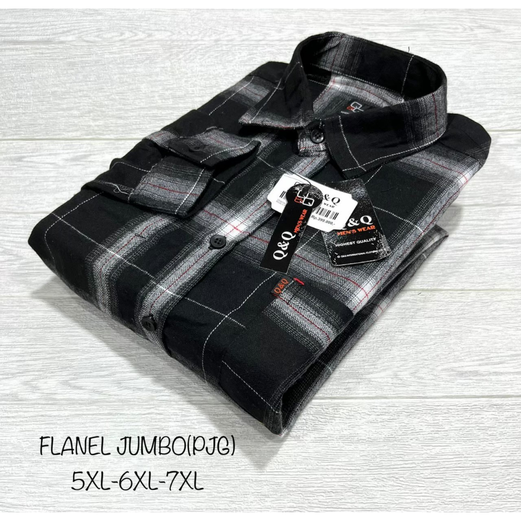 KEMEJA FLANEL SUPER JUMBO BIG SIZE XXXXXL -XXXXXXL 5XL 6XL-KEMEJA PRIA KEMEJA FLANEL JUMBO LENGAN PA