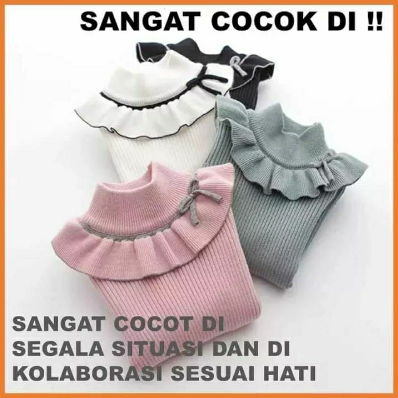 baju rajut pita Korea/ anak perempuan