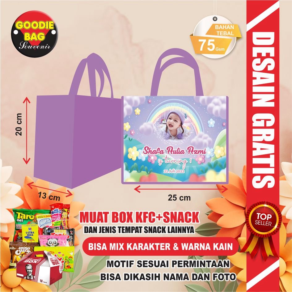 

TAS ULANG TAHUN / TAS ULTAH / TAS ULTAH TERLARIS / GOODIE BAG ULTAH / TAS ULANG TAHUN / TAS BINGKISAN