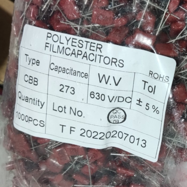 Milar 273J 630V 27nF 273J630V 27n 630v Kapasitor Capacitor PER PCS Berkualitas