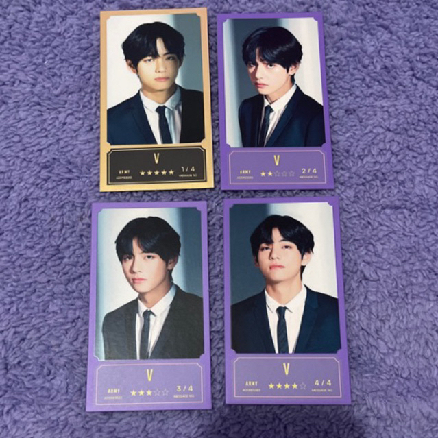 READY TAEHYUNG BTS OFFICIAL MESSAGE PHOTO BBC SET