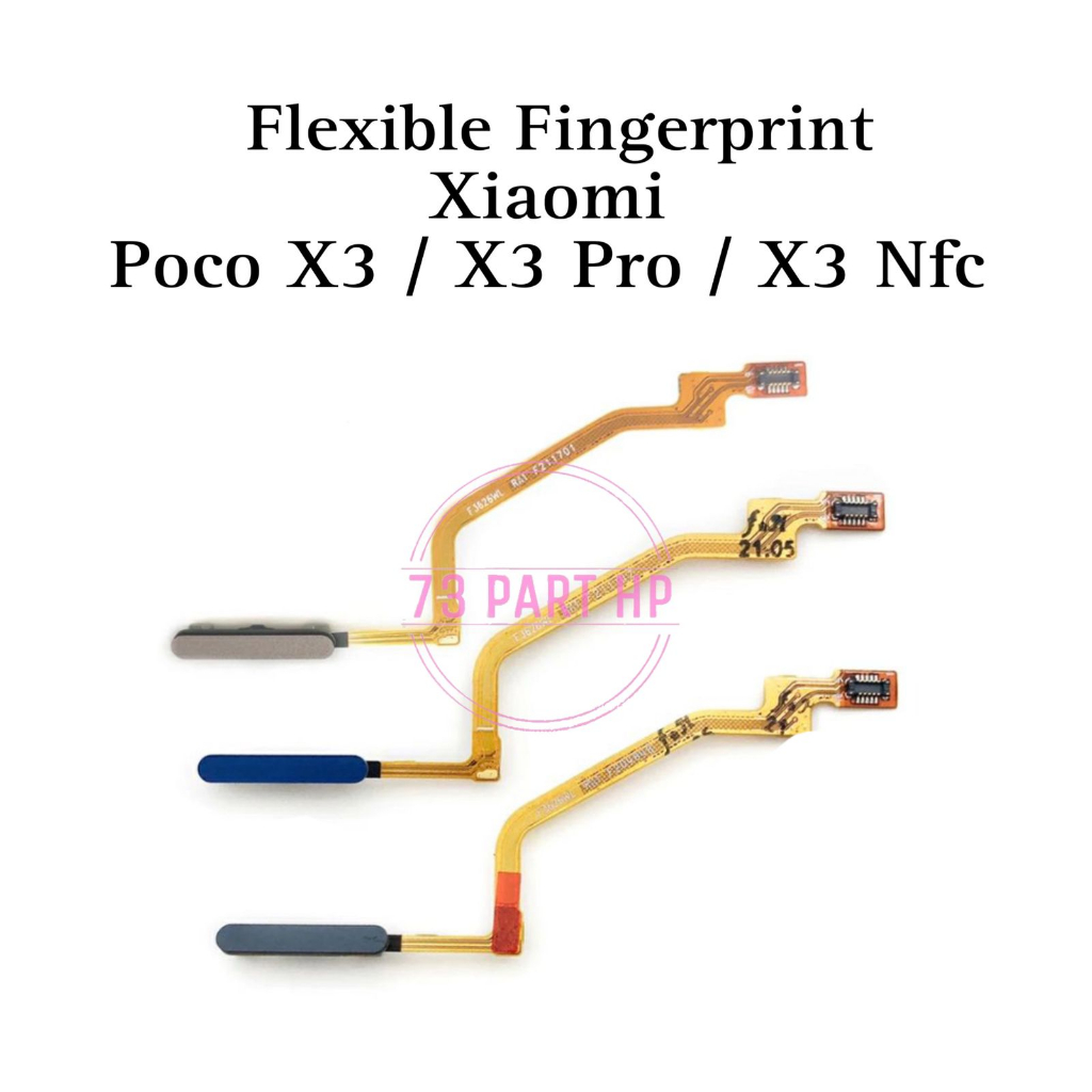 Flexible Fingerprint Xiaomi Pocophone Poco X3 / X3 Pro / X3 NFC / MZB07Z0IN / M2102J20SG / M2007J20C